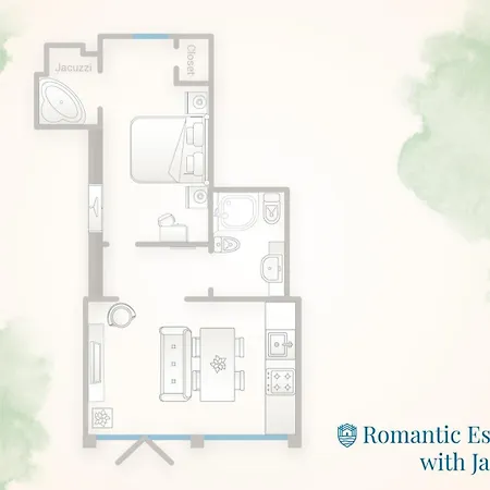 Apartment Romantic Escape Centre With Jacuzzi & Parking By Rent